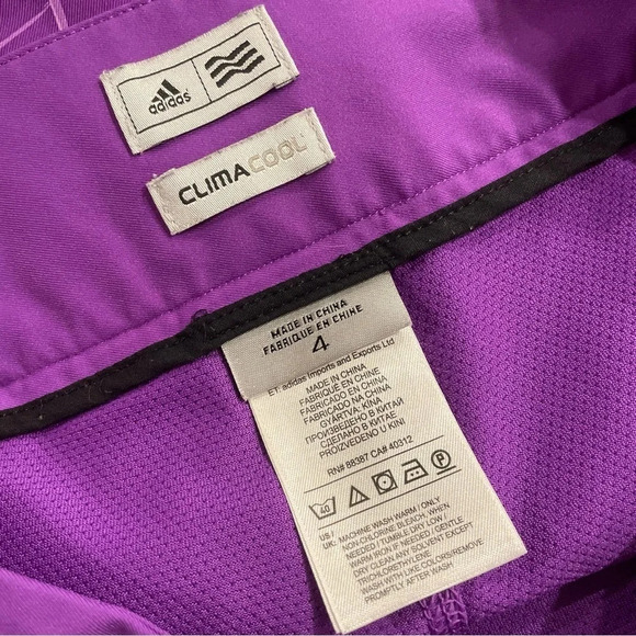 Adidas Climacool Athletic Golf Tennis Skort Purple size 4 - Picture 2 of 8